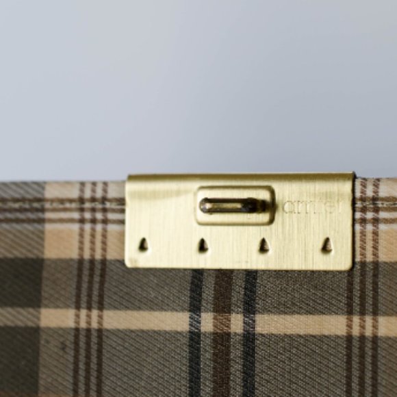 Vintage HARRODS Crossbody Briefcase Station Bag Olive Drab Camouflage Leather - Picture 7 of 9